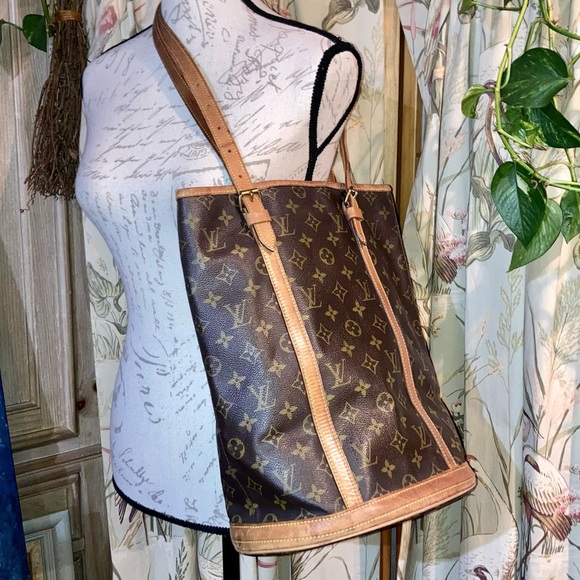 Authentic LV Vintage 90s Bucket Monogram Bag Purse Louis Vuitton Made In France - Picture 2 of 16